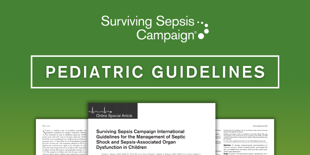 Surviving Sepsis Campaign Pediatric Guidelines